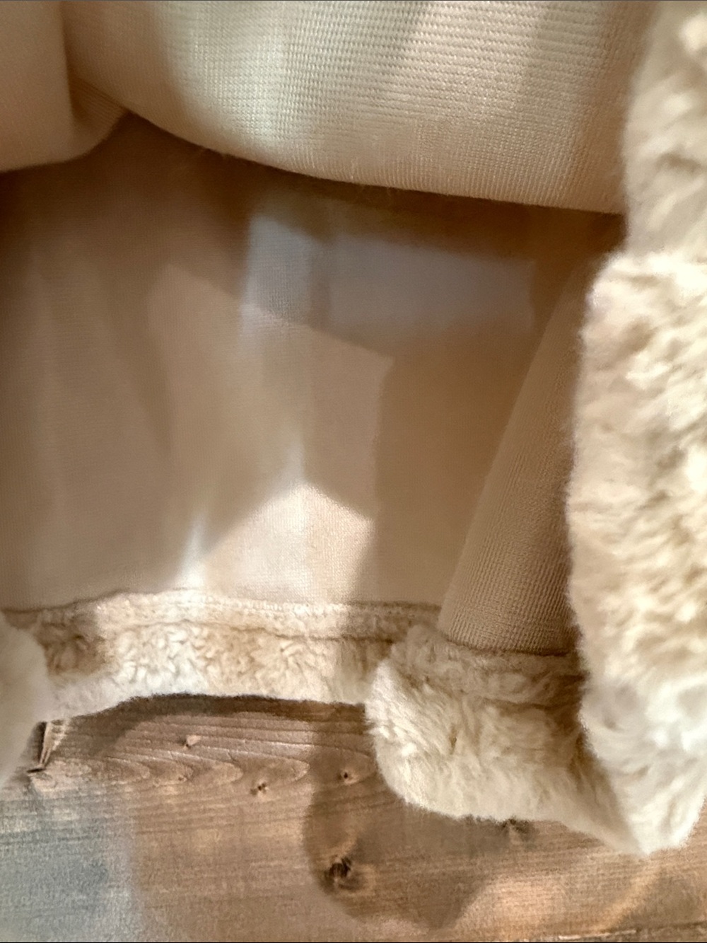 ivy jane Cream Faux-Sherpa Cowl Neck Pullover - Picture 5 of 8